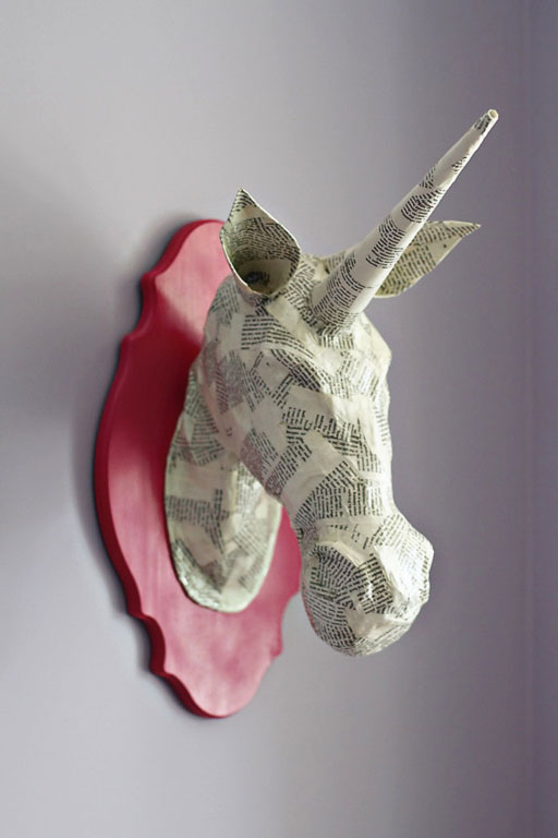 DIY paper mache animal heads tutorial via lilblueboo.com 