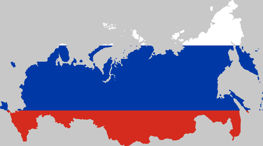 Russia flag map including Crimea