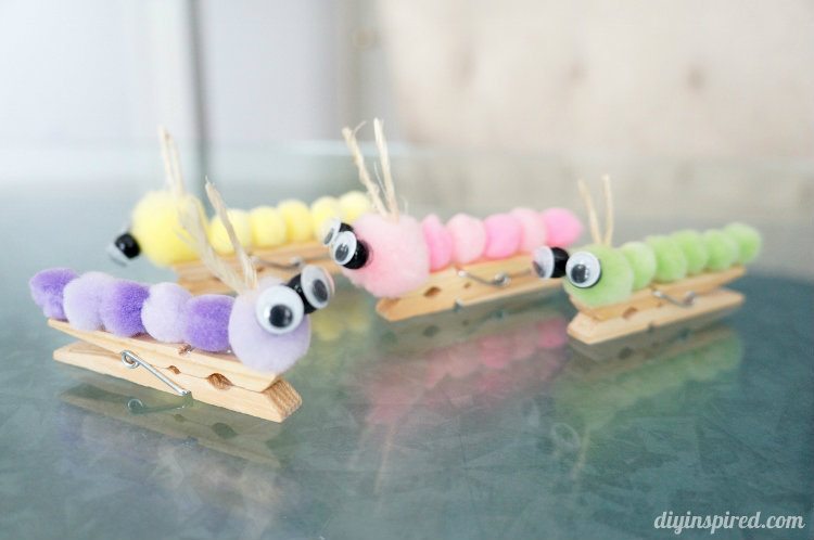 Easy Craft Ideas for Kids - Catapillers