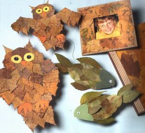 Поделка сова из листьев   милая подборка (24 картинки) (23)