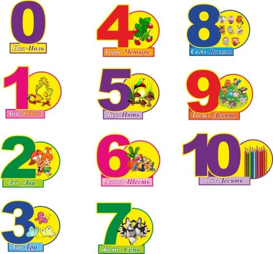 Цифра 1 для маркировки стульчиков в детском саду