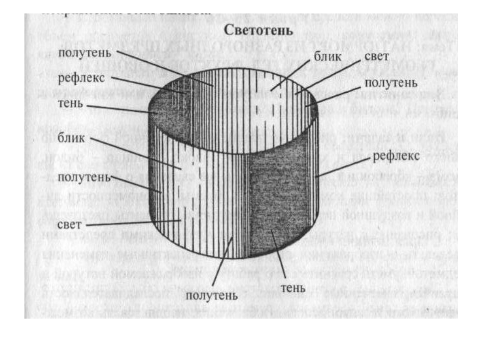 Светотень объем. Блик тень полутень рефлекс в рисунке. Свет тень полутень рефлекс блик в рисунке цилиндр. Градация светотени на цилиндре. Свет тень полутень рефлекс блик в рисунке.