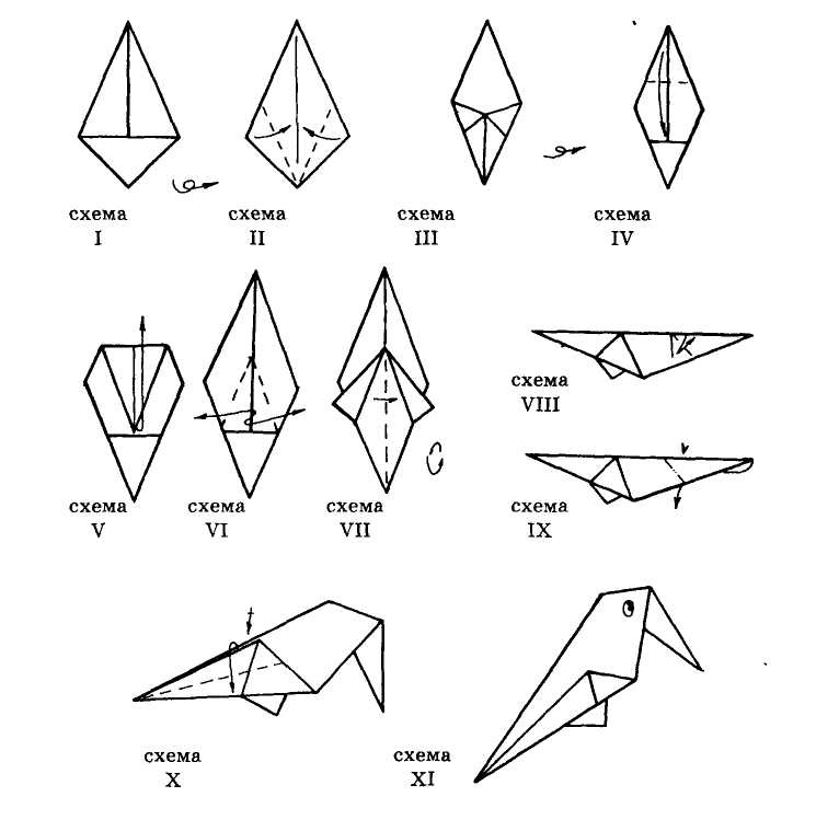 Оригами грачи в подготовительной группе. Оригами птица конструирование старшая группа. Оригами птица в подготовительной группе схема. Конструирование из бумаги зимующие птицы старшая группа.