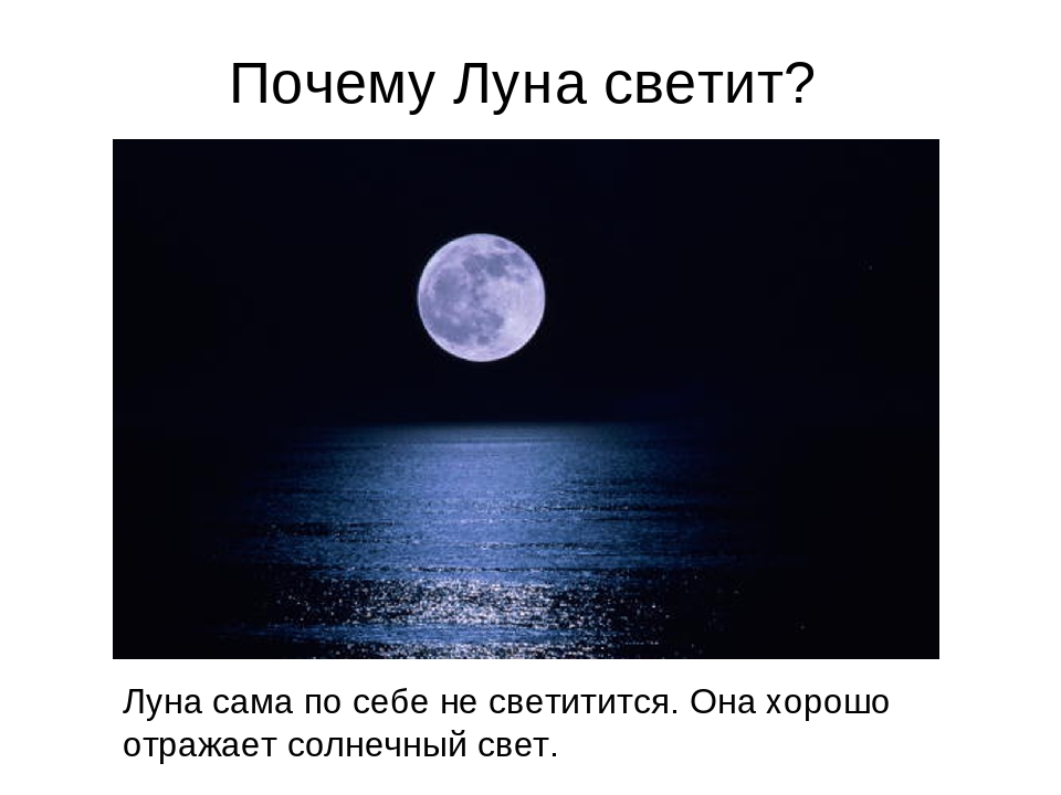 Луна является источником света