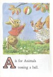 Карточки с английским алфавитом и стишками для детей: А.