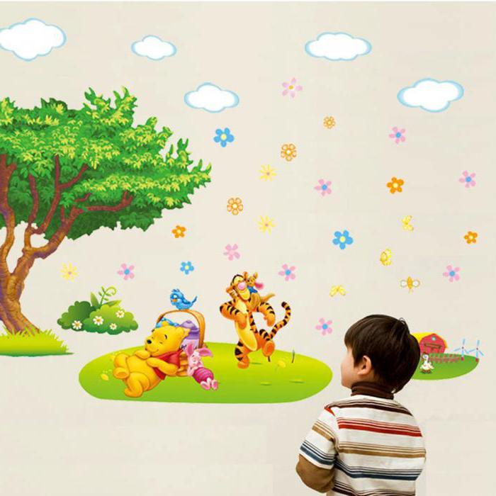 рисунки на стене в детском саду фото 