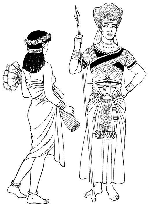 Египетский костюм рисунок 5 класс