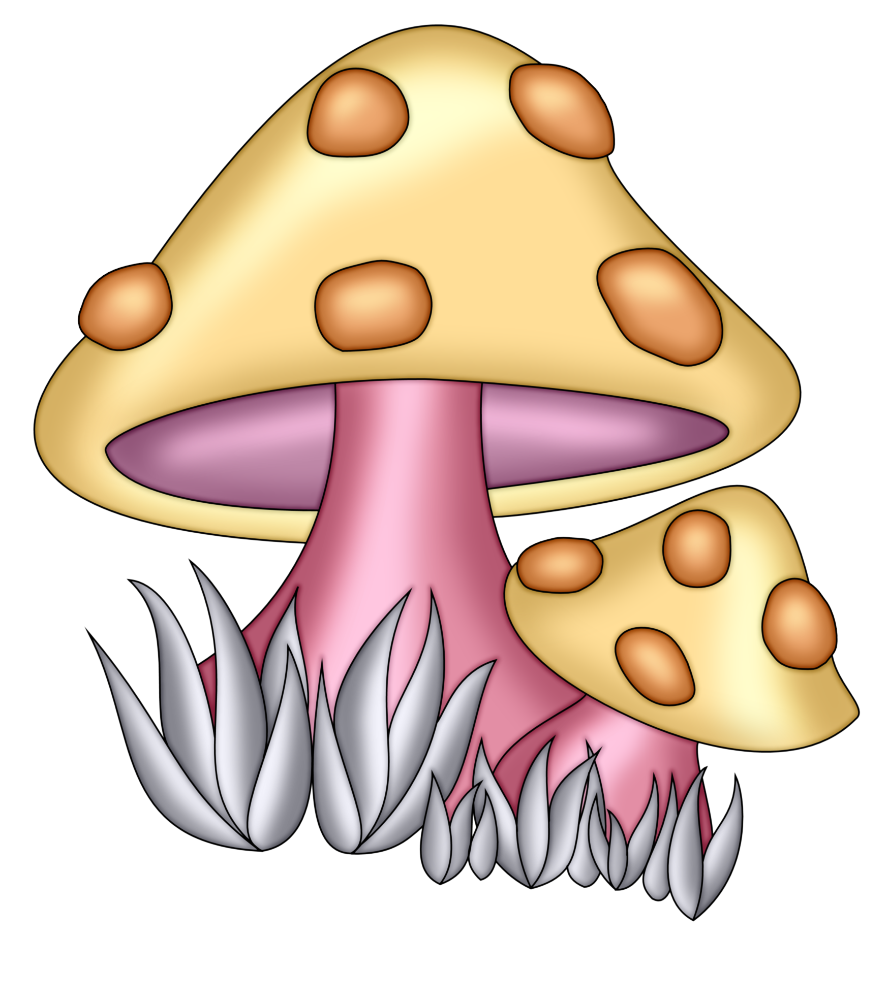 Рисунок гриб символами
