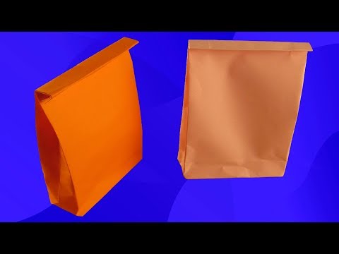 ОРИГАМИ ПАКЕТ ДЛЯ ПОДАРКА. КАК СДЕЛАТЬ ПОДАРОЧНЫЙ ПАКЕТ ИЗ БУМАГИ своими руками. Origami Bag