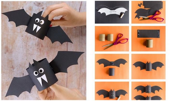 Летучая мышь на Хэллоуин: как сделать оригинальный декор своими руками 19