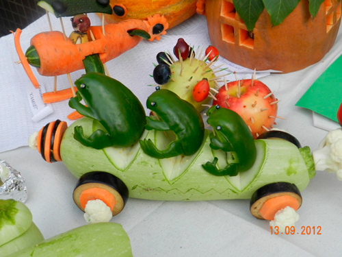 поделки из овощей для детского сада и школы на осенний конкурс 3