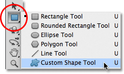 Photoshop Custom Shape Tool. 
