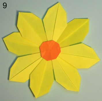 схема 9 оригами тюльпана