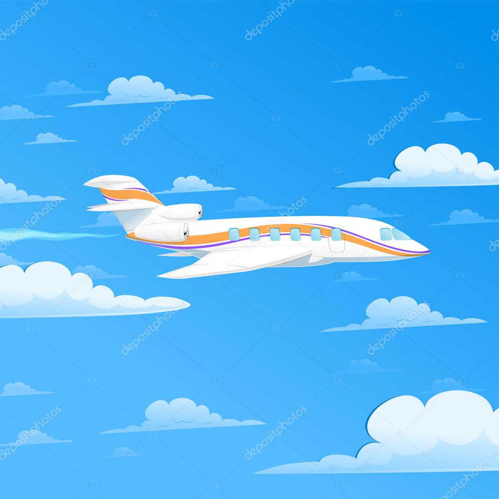 Цветной рисунок самолета