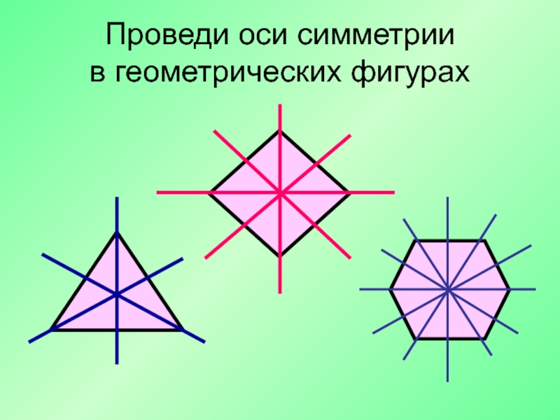 Какая линия применяется для изображения осей симметрии