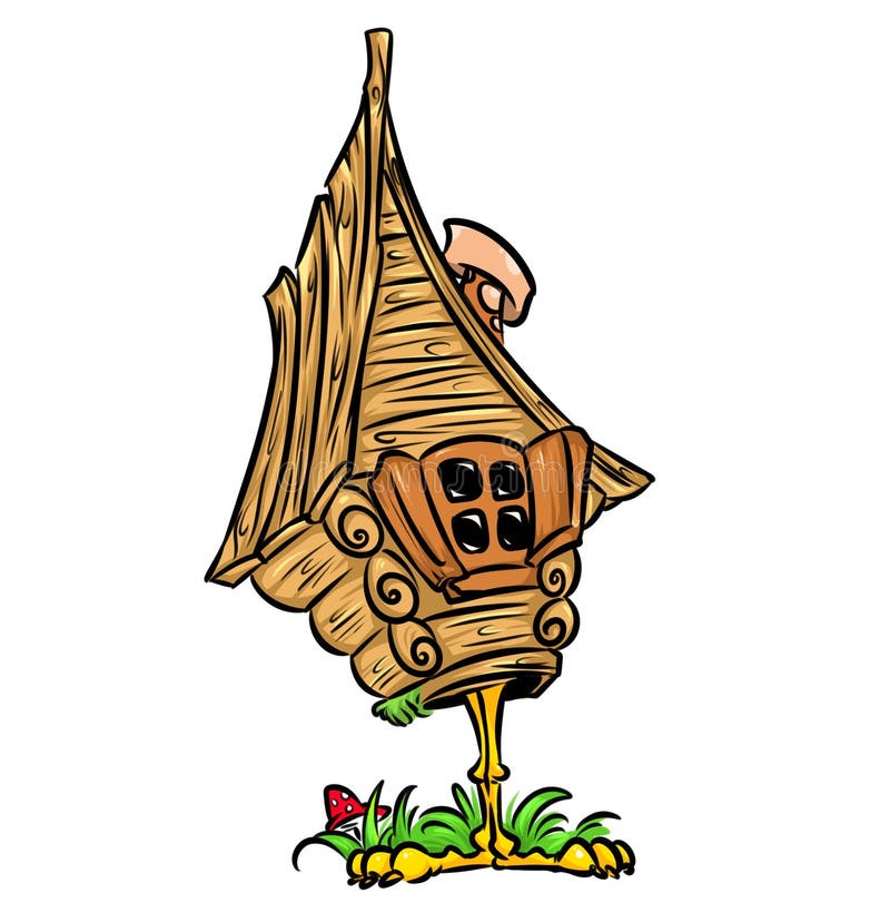 Hut chicken leg of Russian Fairy Tale royalty free illustration