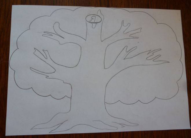 Как нарисовать семейное дерево в школу3