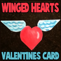 Making Winged Hearts Valentines Day Cards with Paper Folding and Cutting