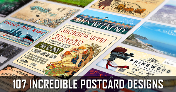 107 Incredible Postcard Designs to Inspire Your Creativity