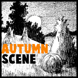 How to Draw an Autumn Landscape Scene with Easy Step by Step Drawing Tutorial