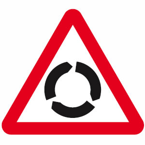 Roundabout sign