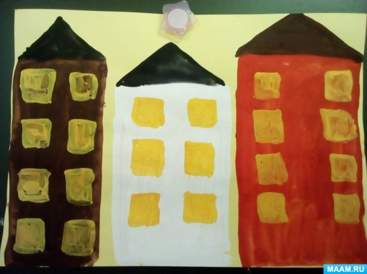 Дома конспект занятий старшая группа. Рисование дом средняя группа. Рисование домика в средней группе. Рисование дома в средней группе красками. Рисование дом старшая группа.