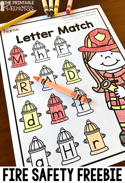 Looking for fire safety activities and centers for Kindergarten? Then you