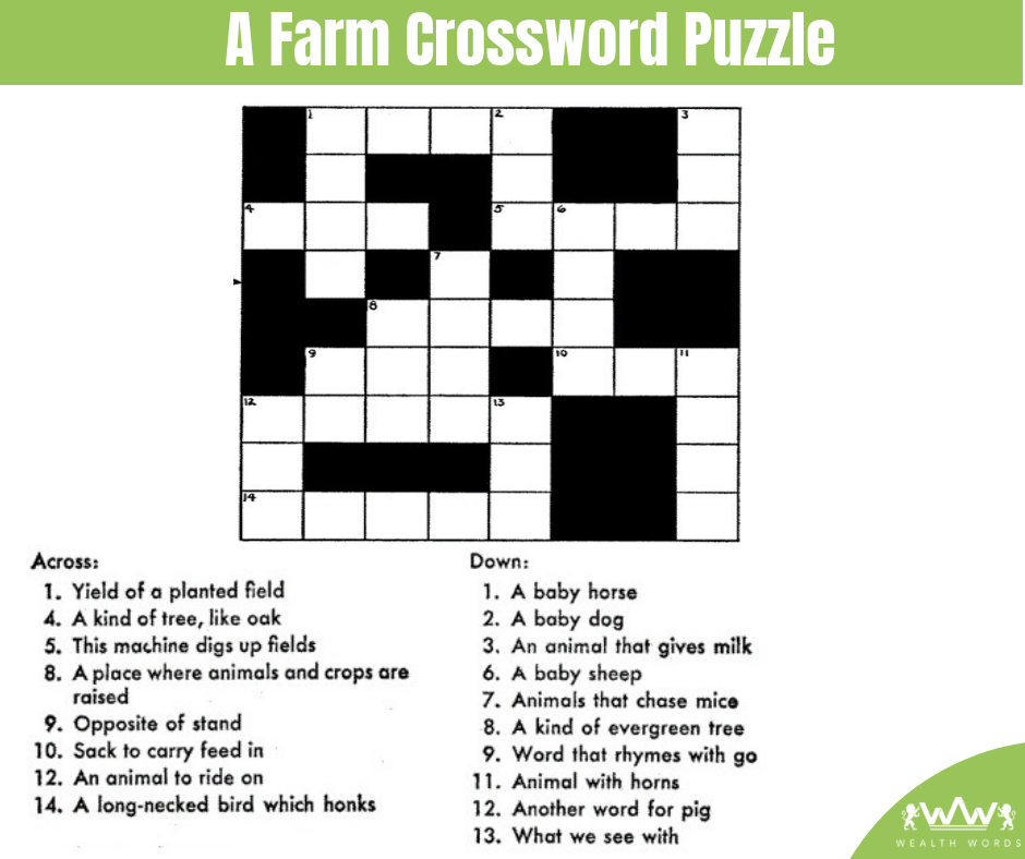 Thursday Puzzle - A Farm Crossword Puzzle - 2018-10-25